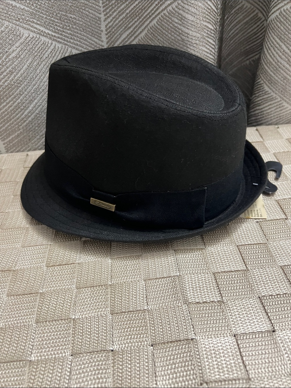 Black Fedora Hat with 1917 Biltmore Tag - Picture 4 of 5